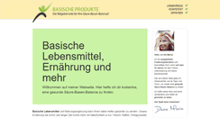 Desktop Screenshot of basische-produkte.de