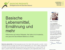 Tablet Screenshot of basische-produkte.de